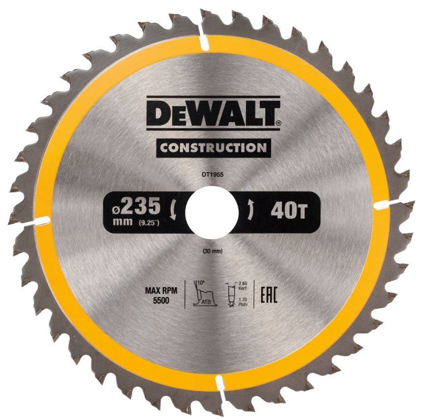 DeWalt DT1951-QZ Cirkelzaagblad - 184x20mm