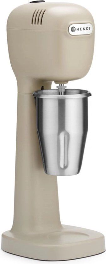 HENDI Stijlvolle milkshaker – karamel – 2 snelheden – stabiele basis – 0,5 liter mengbekers