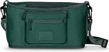 LIONELO Little Cube Kinderwagen-organizer, twee flessenzakken, eenvoudige en snelle montage, waterdicht en duurzaam, schoudertas, versterkte bodem, tas voor kleine voorwerpen,afneembaar sachet (Green)