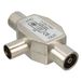 InLine 69914A Coax Adapter Cable 2xCoax Male to Female Silver