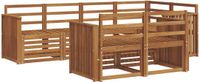 vidaXL - Bank loungeset - 6 zitplekken - Naturel - Polyester