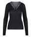 Hunkemöller super soft Kant V-Neck shirt met Cashmere Zwart