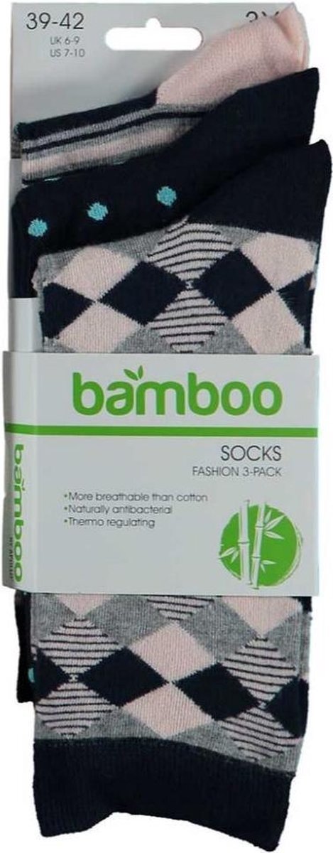 Apollo Sokken Fashion Bamboo Dames Bamboe 3-pack Mt 39/42