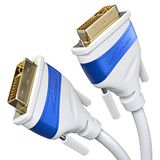KabelDirekt - Dual Link DVI kabel - 0,5m, wit