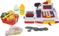 Happy People Speelgoed kassa - Met licht & geluid en boodschappen - Kunststof
