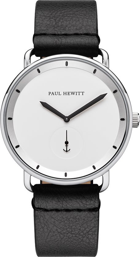 Paul Hewitt Paul Hewitt Breakwater Line PH-BW-S-W-59M - Horloge - Leer - Zilverkleurig - 42mm