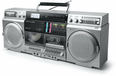 Muse Electronics Muse M-380GBS - Ghettoblaster met FM, CD, cassette, USB, SD, Bluetooth en LCD display - Zilver