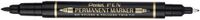 Pentel N75W-AE permanente marker Zwart 1 stuk(s)