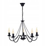 Kaja Bartez K-3991 Hanglamp Zwart E14 5 Lichtpunten