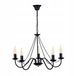 Kaja Bartez K-3991 Hanglamp Zwart E14 5 Lichtpunten