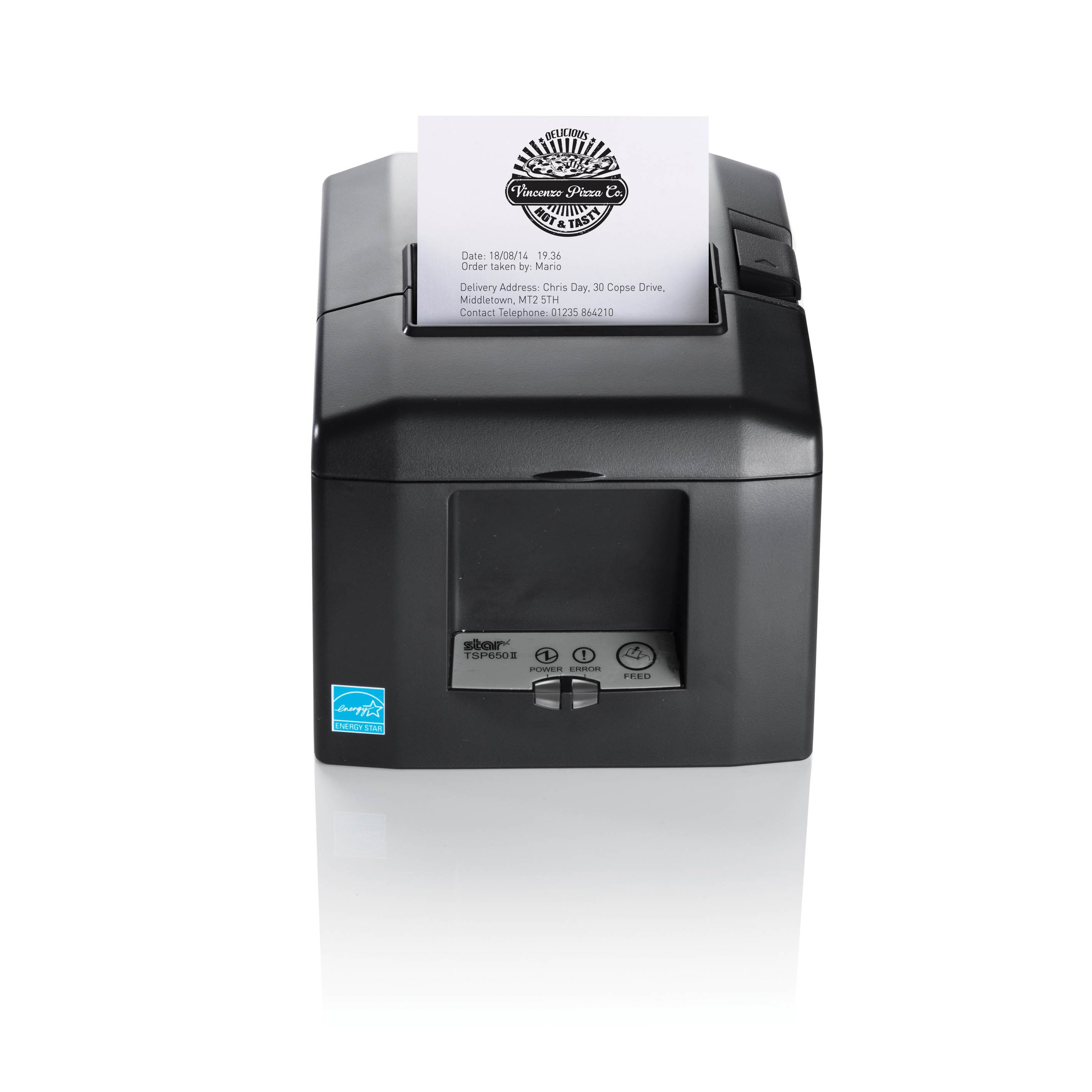 Star Micronics TSP654II - POS-printer - direct thermisch - bedraad en draadloos - grijs