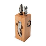 ROMINOX Beukenblok - Wijnaccessoires 7-delig