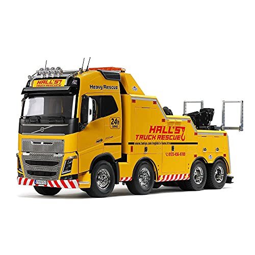 tamiya 56362 Volvo FH16 sleepwagen 8x4, bouwpakket voor montage, RC truck, afstandsbediening, vrachtwagen, vrachtwagen, constructiespeelgoed, modelbouw, knutselen