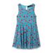 Desigual gebloemde jurk turquoise/roze