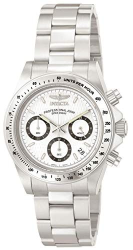 Invicta Speedway Unisex Kwartshorloge 9211 - Roestvrijstalen band - Witte Wijzerplaat