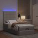 Maison Exclusive - Cadre de lit ottoman avec matelas taupe, 90x190 cm, textile