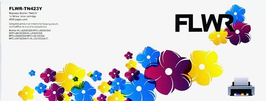 FLWR - Toner TN-423 Geel - Geschikt voor Brother - 8719551018083