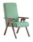 ESSEGI Fiammta fauteuil, beuken, groen walnoot, L