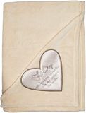 The Comfort Blanket Familie dikke warme koninklijke pluche deken beige, 60 l b x 50 h