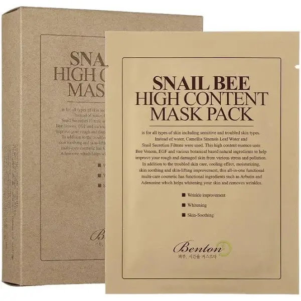 Benton Snail Bee High Content Mask Pack 20 gr