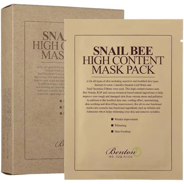 Benton Snail Bee High Content Mask Pack - Sheet Mask