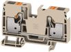 Weidmüller 2674940000 Borne de passage 10 mm Borne à poussoir, Connexion par fiche Beige foncé 25 pièce(s)