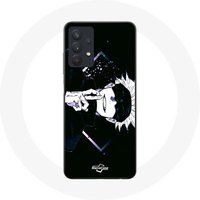 Maniacase Samsung Galaxy A32 5G Gojo Satoru Jujutsu Kaisen Manga Zwarte Achtergrond