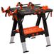 Table de travail pliable - Chevalet de sciage - 2-en-1 - Portable - Réglable 765 à 890 mm - 227 kg table et 454 kg chevalet de sciage