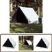 vidaXL Tente A-frame 2-persoons imperméable occultant tissu blanc