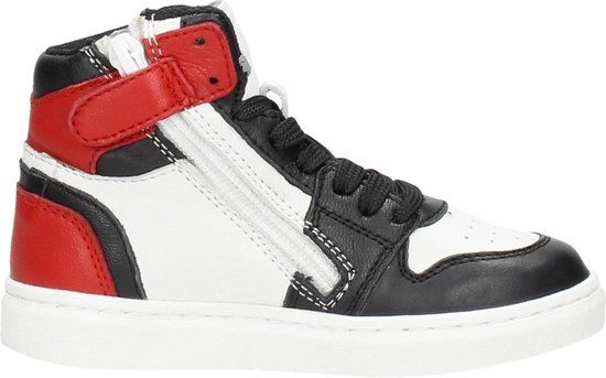 KEQ Jongens Veterschoenen Hoog Zwart Maat 29
