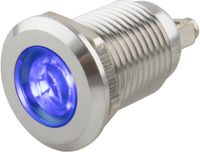 SeKi Led indicator | ø 12 mm. | 6-24 Volt DC/AC | Blauwe uitvoering