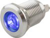 SeKi Led indicator | ø 12 mm. | 6-24 Volt DC/AC | Blauwe uitvoering