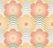A.S. Création Retro Chic Vliesbehang Bloemen Oranje Geel Groen Crème 65cm x 8.5m