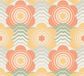A.S. Création Retro Chic Vliesbehang Bloemen Oranje Geel Groen Crème 65cm x 8.5m