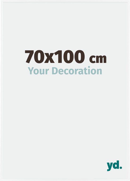 Your Decoration Fotolijst 70x100 cm - Kunststof - Wit Hoogglans - Evry