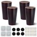 Omgoods - Set de 4 pieds de meuble en bois (8 cm) pour remplacements