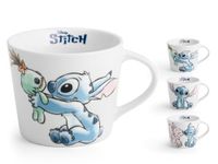 HOME - Stitch Sketch Set 6 Jumbo Kopjes Ontbijtkopjes Porselein Versierd 40 cl