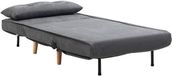 Vente-unique VALERIO Fauteuil pliant en tissu gris