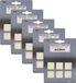 Qlinq Anti-krasvilt - 10x - wit - 75 x 100 mm - rechthoek - zelfklevend - meubel beschermvilt