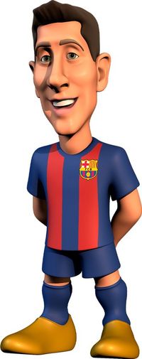 Minix Football Stars #116 FC Barcelona Robert Lewandowski Figuur 12cm