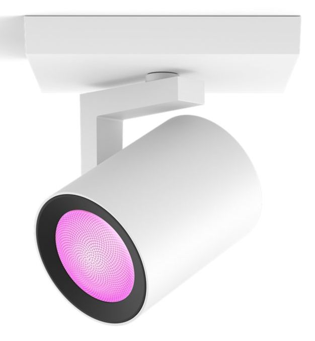 Philips Hue Argenta Opbouwspot - Wit en Gekleurd Licht - 1-spot - Wit