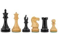 Regency Chess Highclere Serie Ebony Staunton Schaakstukken 8 cm