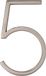 Distinctions By Hillman 844705 Distinctions drijvend huisnummer, geborsteld nikkel