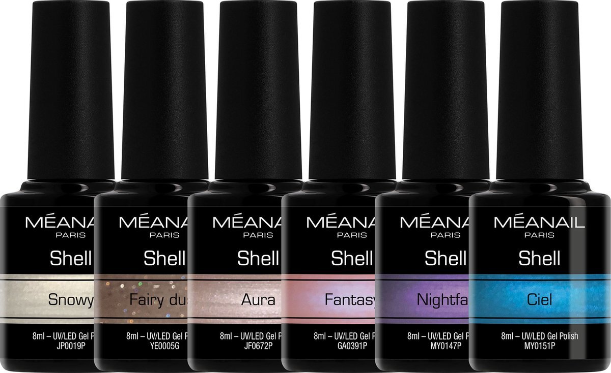 MEANAIL®PARIS Méanail - Gellak - Shell - Fairy Tail - Gel nagellak - 6 x 8ml