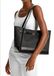 Michael Kors Sac à main pour femme, Sac bandoulière, Polyester/PVC, Noir, Modèle fait main