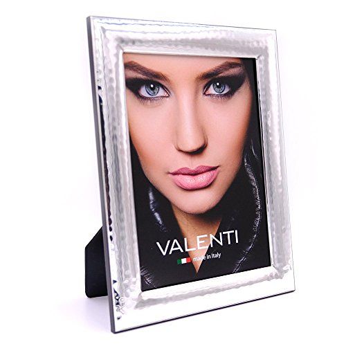 VALENTI & CO. - Fotolijst gepolijst zilver gehamerd 15 x 20 cm - Cadeau bruiloft/verjaardag