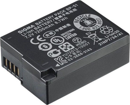 Sigma BP-51 - Batterij voor camera's/camcorders - D00045