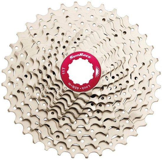 Sunrace Sunrace Cassette Csmx 10s 11-36t Aluminium Zilver/rood