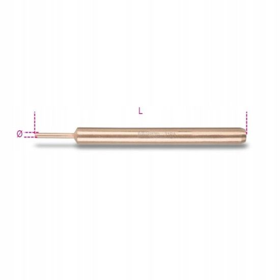 Beta Niet-vonkende Cilindrische Uitslagpen Cu-Be 8x120 mm