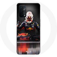 Oppo Etui voor Oppo A74 5G Formule 1 Max Verstappen F1 Coureur Red Bull RB15 Maniacase
